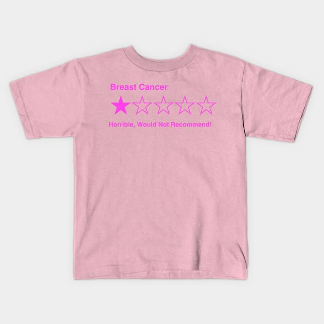 5 Star Review (Breast Cancer) Kids T-Shirt by CaitlynConnor